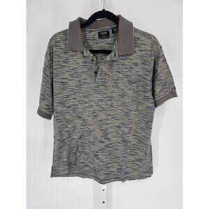 Izod Golf Men's Multicolored Scale Cotton Cool-FX Short Sleeve Polo Shirt Size M